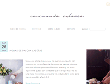 Tablet Screenshot of cocinandosabores.com